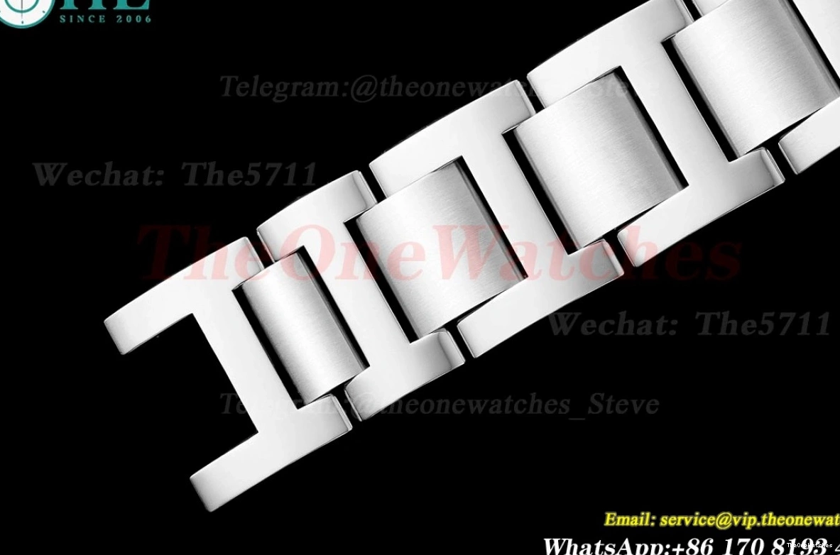 Dial White SS 42mm AF De Ballon Cartier Bleu SS A2824 1219